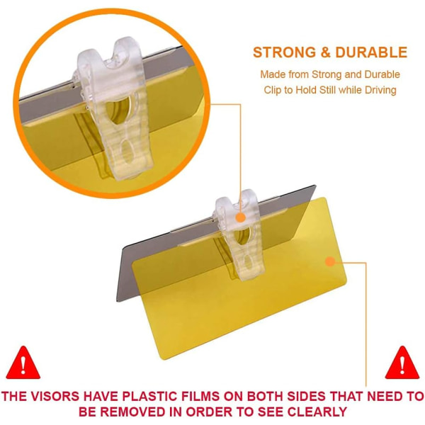 Bilsolskjerm, Utvidelse (2-pakning) for Dag og Natt HD Anti-blending
