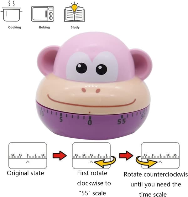 Kjøkkenmatlaging Mekanisk Timer, Ape