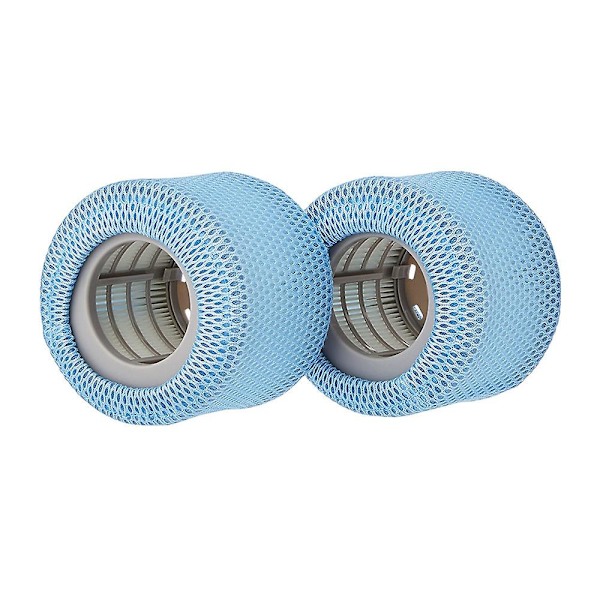 Beskyttende net kompatibel med spafiltre, 2 stk. mesh-dæksel til Mspa-erstatningsfilter, blå, 6*7*1cm