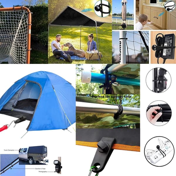 Tarp Klemmer, Vindsjikt Klemmer for Markiser, Camping