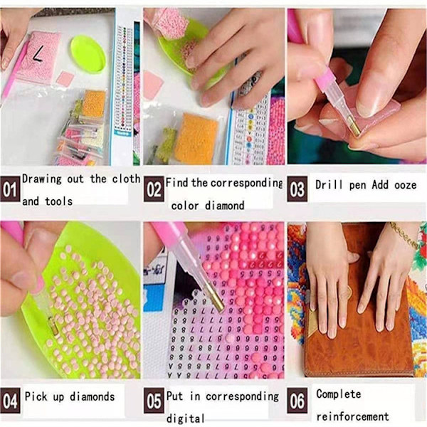 DIY Stämplade Korsstygn Set 11CT Nålverk Fullt Sortiment