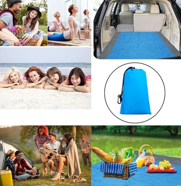 Vanntett Utendørs Camping Piknik Matte Folding Pocket 200 x