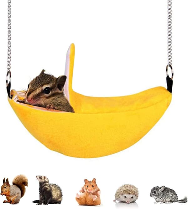 Hamstersgunga, Hängande Gunga Hängande Hus för Hamster Banan