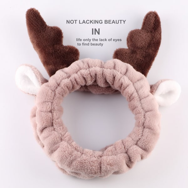 Makeup Hårband Söt Deer Deer Mode Kosmetisk Tvätt Pannband