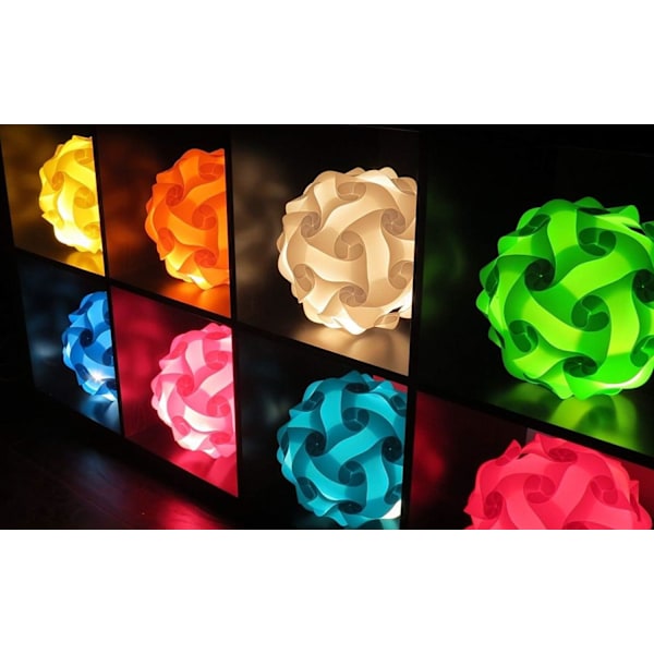 10\" IQ Lamp Shade Toy Själv DIY Monterad Pussel Lampor för Rum D