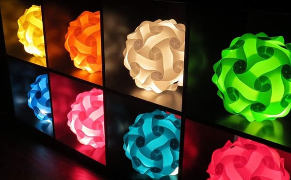 10\" IQ Lampe Skærm Legetøj Selvbrygget Samlet Puslespil Lys til Værelse D