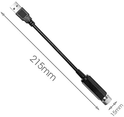 1 stk Romantisk USB Tak Stjernelys Projektor Bil Interiør Natt