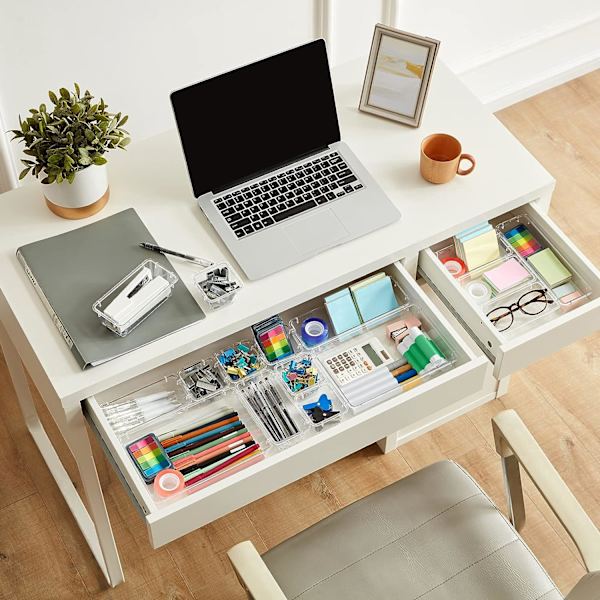 25 Pak Transparent Skuffer Organiser, Opbevaring Skuffedeler