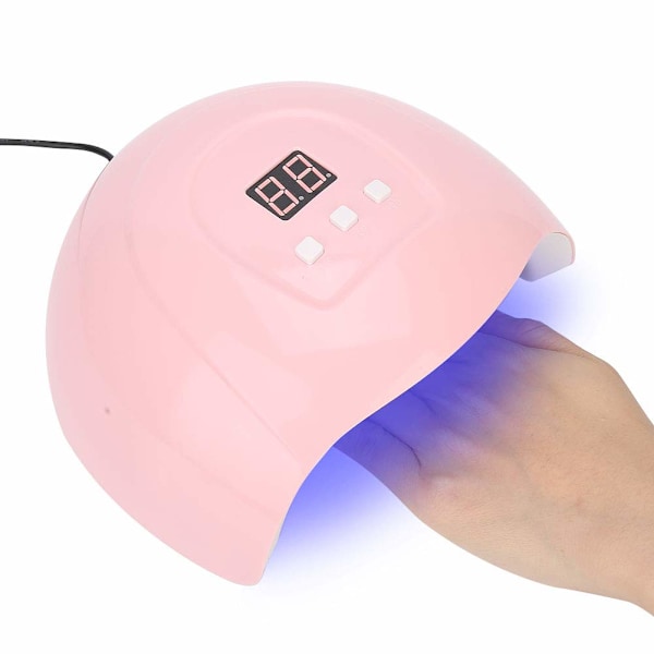 Neglelampe Led Neglelampe, Led Neglelampe 54W Usb Dobbelt Lyskilde Negletørrer med 3 Timerindstillinger og Automatisk Sensor