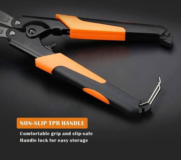 Kompakte wire cutter tang i krom-vanadin stål med