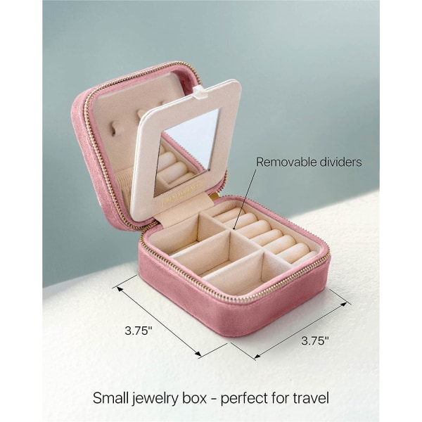 pcs Plussj Velvet Reise Smykkeboks Organizer | Reise Smykker