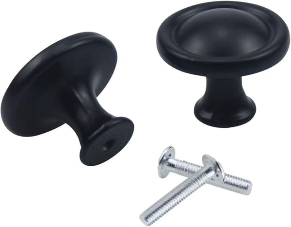 10 stk Sorte Skuffegreb, 30mm Møbel Knapper, Enkelt