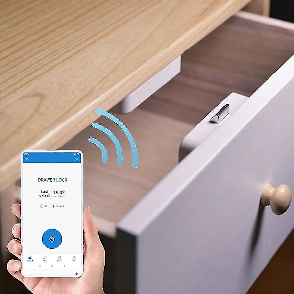 Nyckellöst osynligt skåplås App Fjärrkontroll Bluetooth Smart