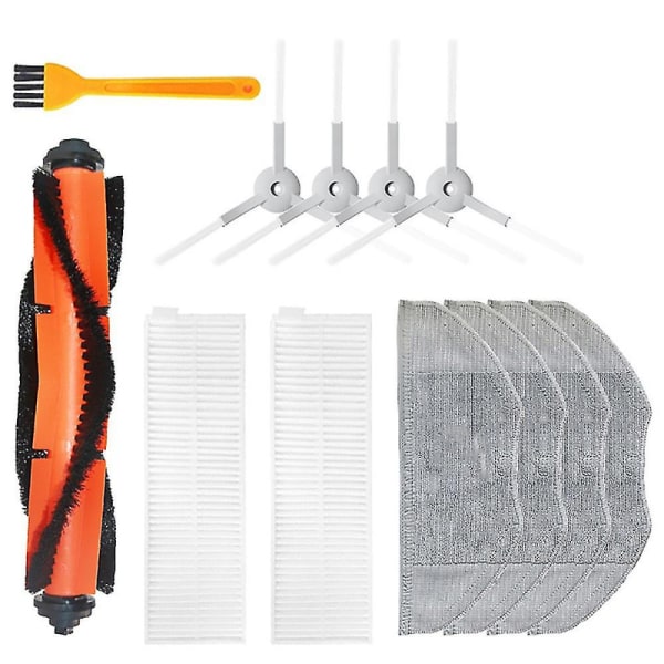 12pcs Hepa Filter Main Brush Mop Cloth Replacement Kits Compatible With Mijia G1 Mjstg1 Robot Vacuum Cleaner Pa