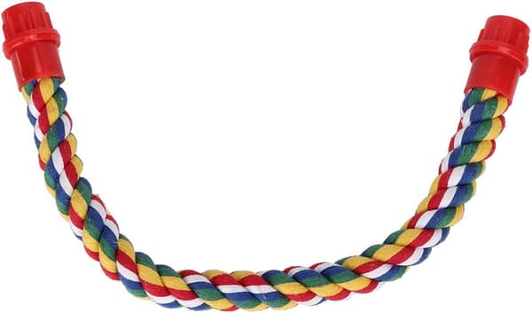 1 stycke 40 cm papegojbomullsrep klätterleksak snacks bomull