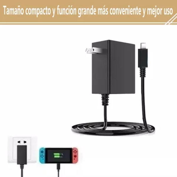 Til Nintendo Switch/lite - 15V 2.6A Hurtigoplader 1.5A