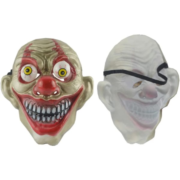 Holibanna Halloween Clown Mask för Cosplay Kostymfest, Skräck