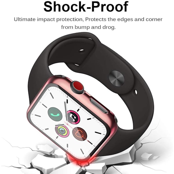 2 stycken kompatibla med Apple Watch Series 1/2/3 44mm skal,