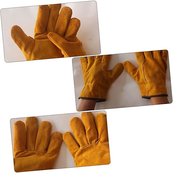 Isoleringshandsker Håndvarmere Opvarmede Brænder Svejsere Votter Tilbehør Resistente Orange, 1 Par