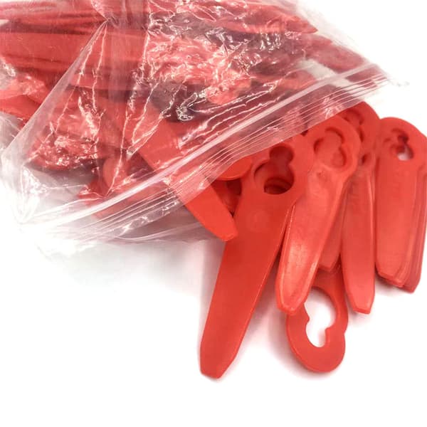 Sæt med 100 blade, polycut 2 - 2 flade brede plæneklipper-plastikblade
