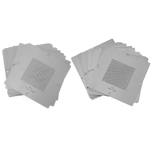 10/27 stk. Bga Reballing Stencil Kit  Cpu Tin Planting Lodde Net 90x90mm