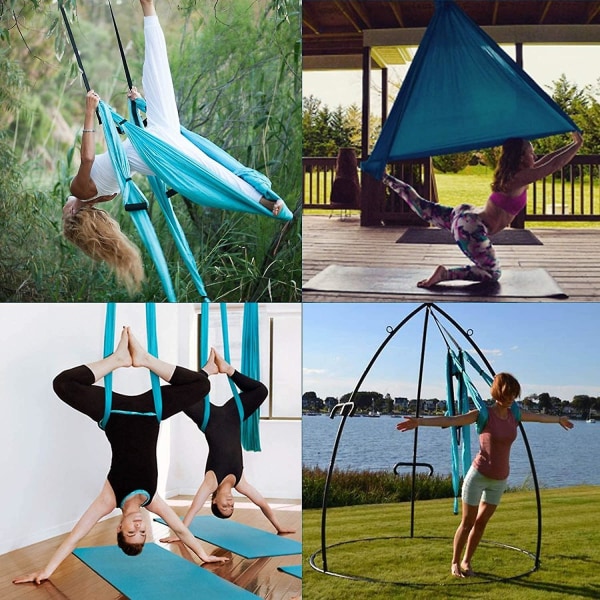 Luft Yoga Gunga, Ultrastark Yogahängmatta, Trapetzförlängning, Takhängande Anti-Gravity, Inversionsövningar 245*140cm