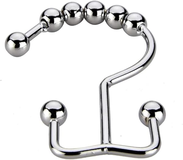 Vändbara Duschdraperihakar (12-pack) - Hög Kvalitet