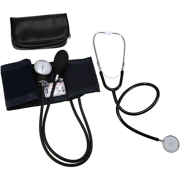 Aneroid Sphygmomanometer Cuff Kit Upper Arm Blood Pressure Stetho