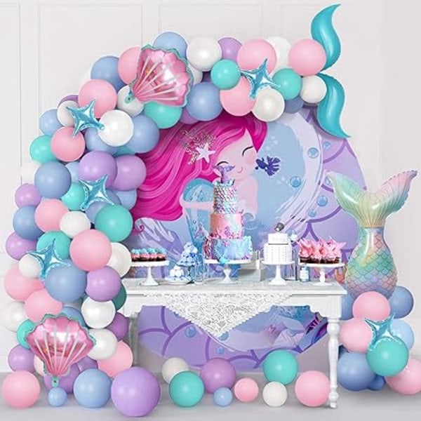 Havfrue Balloner Havfrue Fest Dekoration Latex Balloner Havfrue