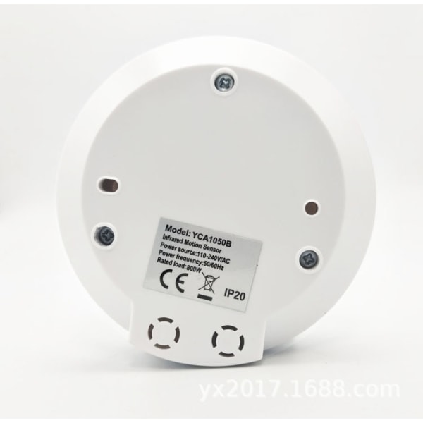 Hvit 360° sensor taklampe, Takmontering, Infrarød