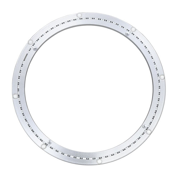 Metallinen pyörivä laakeri, pyöreä kääntyvä alusta, 360° pyörivä, yksiriviset kuulalaakerit, raskaaseen käyttöön, ø45cm