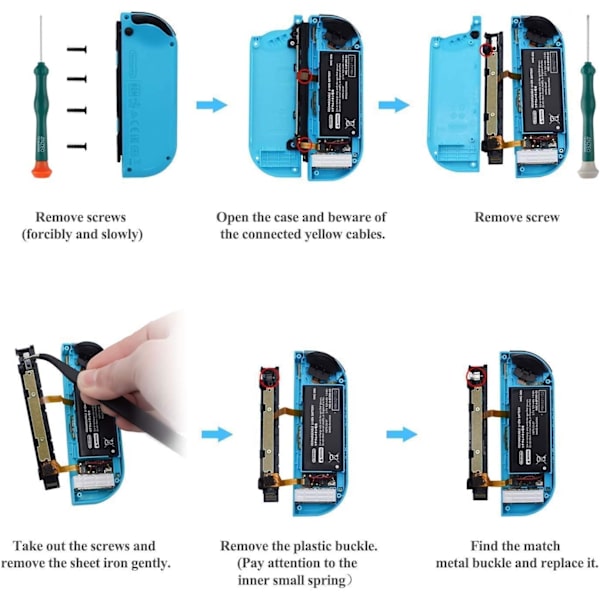 Joycon-ohjaimet - Korjaussarja Switch Joyconille, Vaihto-ohjain Nintendo Switch Joyconille ja Switch Litelle