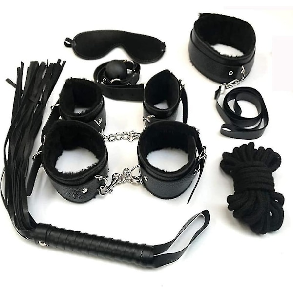 Zbzyxa Bundle Binding Set Of 7 Sets Handcuffs Key Police Cosplay