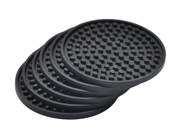 Mattamustat pyöreät silikonikorkit (6 kpl)