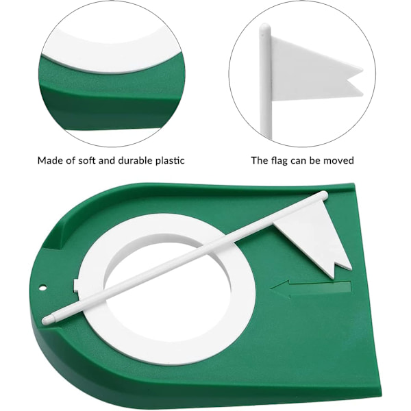 Golf Putting Cup Trening, Innendørs Golf Hull Treningshjelpemidler Putting