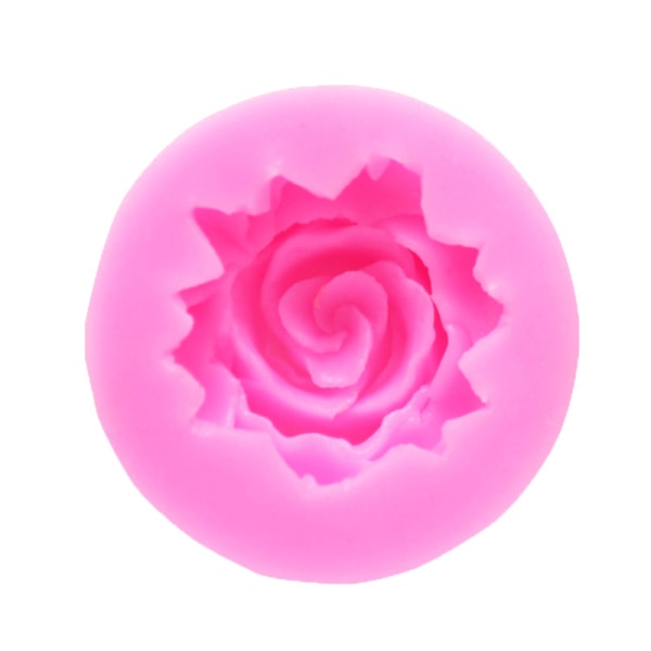 Rose Blomster Silikonform Spildt Sukker Chokolade Kageform DIY