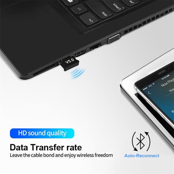 Tre-delt sæt Bluetooth 5.0 Adapter CSR4.0 Bluetooth Adapter
