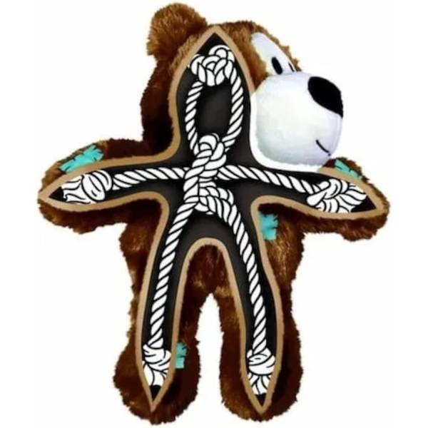 Patch Bear Hållbara Hundleksaker Storlek: Small/Med Pack med 2 Små Ras