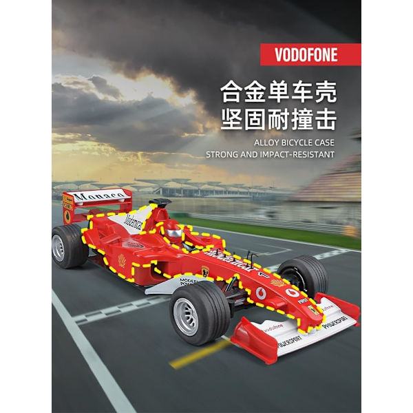 1:32 F1 Racing Bilmodell 2024 Legering Modell Ornament Realistisk Bil Samlarobjekt Leksak Present