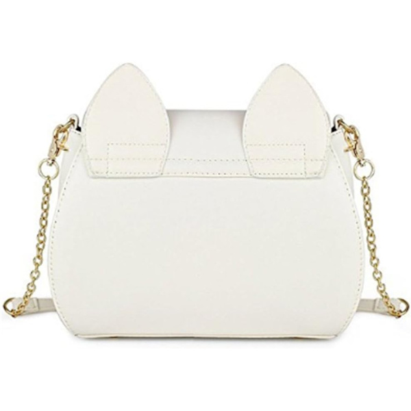 Damväska (Vit) PU-Läder Messenger Bag Kawaii Söt