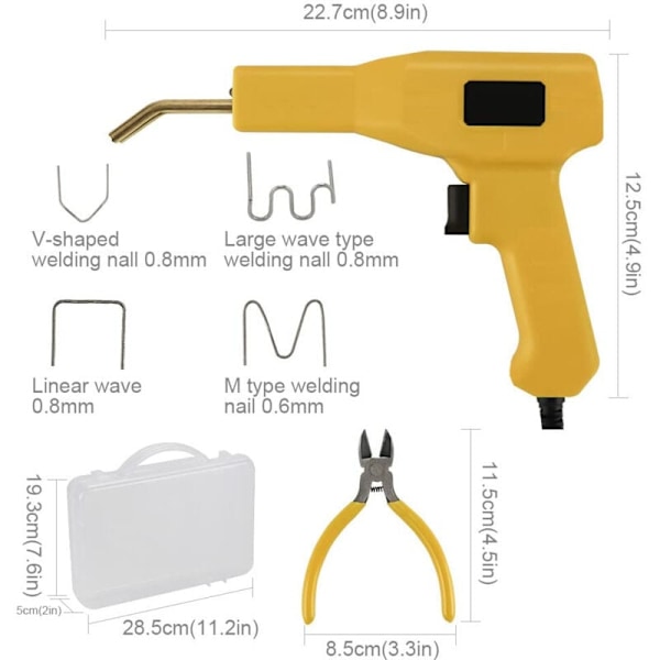 Plast sveising, varm stiftemaskin for plast reparasjon med 400 stifter,