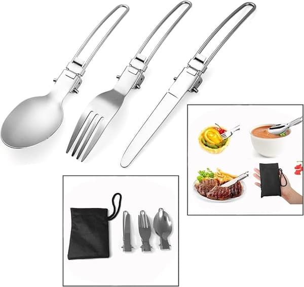 3-delt Camping Servise, Bærbar Foldbar Camping