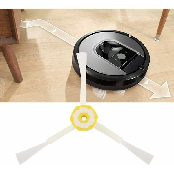 Sidoborstar för robotdammsugare, 10 st tillbehör för irobot 8