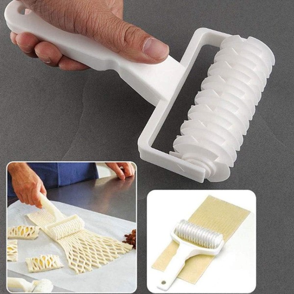 2 storlekar Diamond Rolling Pin Lattice Rolling Pin Pizza Lattice Rol