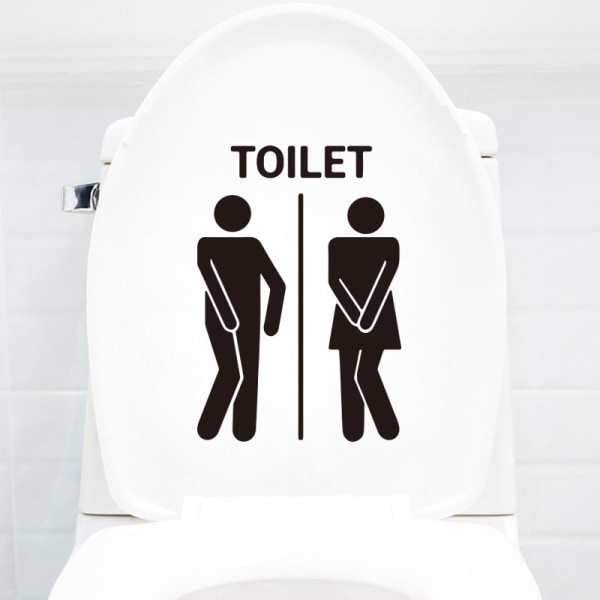 WC-hymiötarra Hauska kylpyhuoneen ja keittiön seinätarra