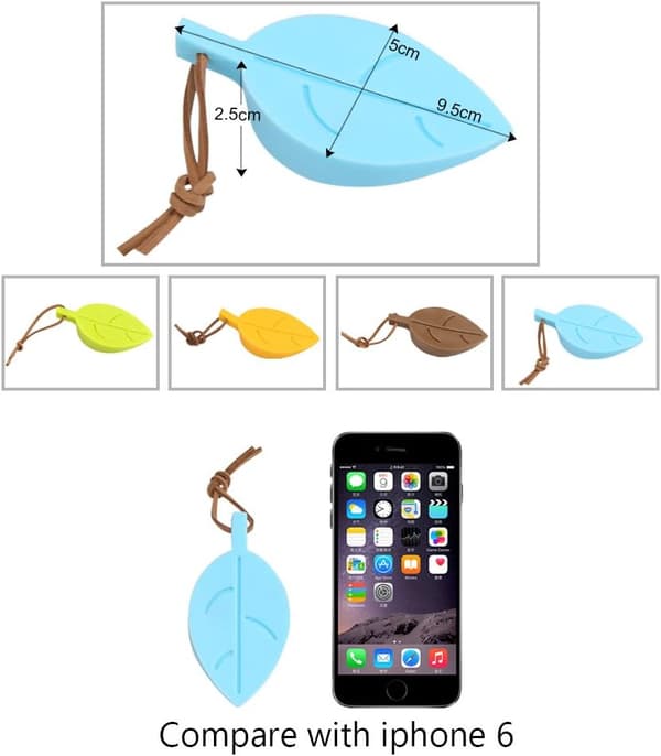 4 stk Blad silikon dørstoppere tredimensjonale dørstoppere