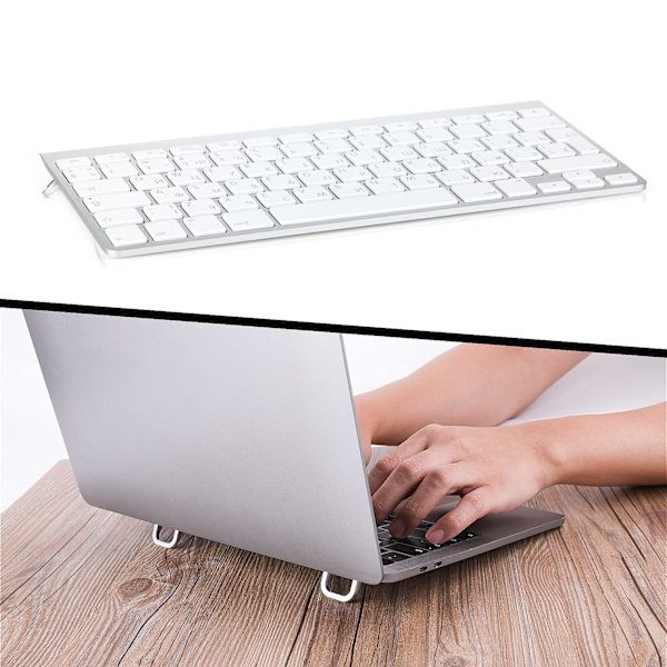 1 sæt med 2 bærbare laptopstativer
