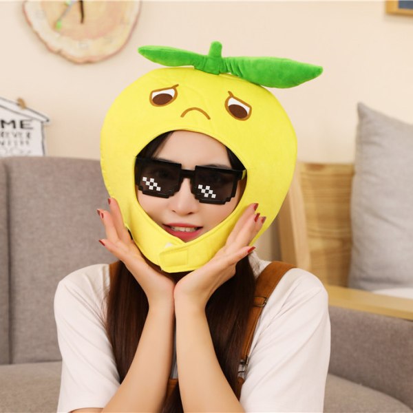 1 gult citron pannband, frukt hatt, ny headwear cosplay