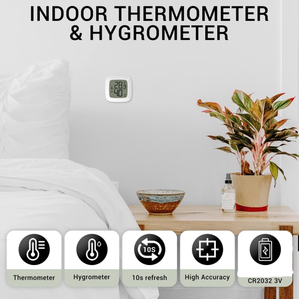 Digital Inomhus Termometer Hygrometer Mini Rumstermometer