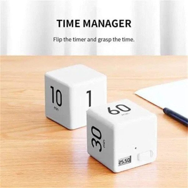 1 kjøkkentimer kube multifunksjonell timer minutthåndtering